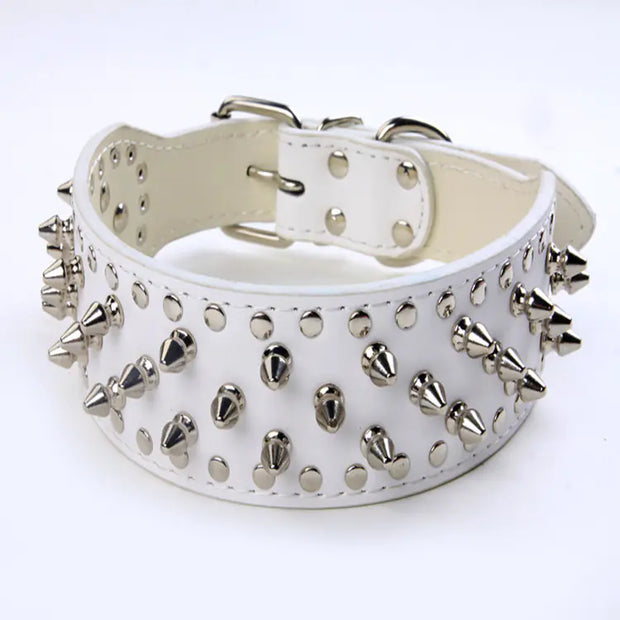 Large Dog Rivet Pet Collar