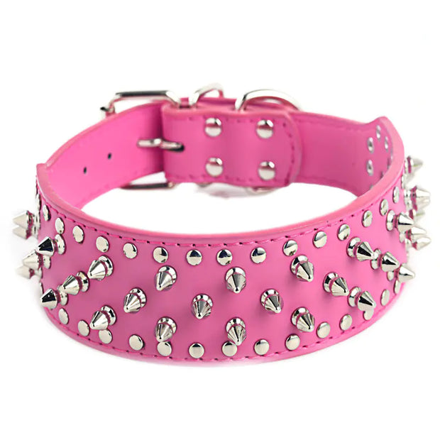 Large Dog Rivet Pet Collar