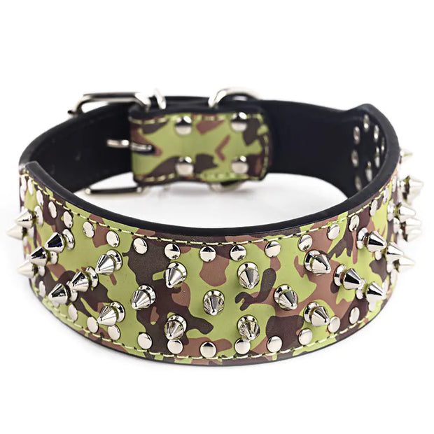Large Dog Rivet Pet Collar