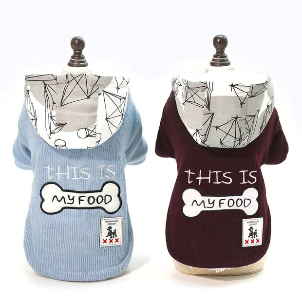 Thickened Hooded Padded Pet Clothes