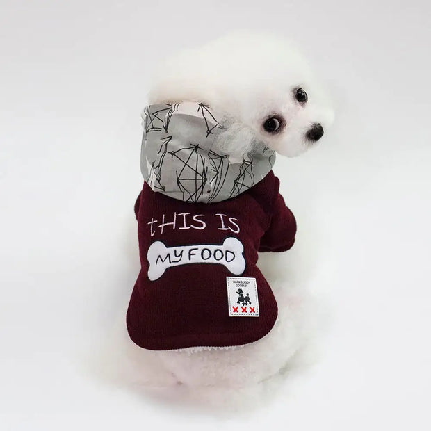 Thickened Hooded Padded Pet Clothes
