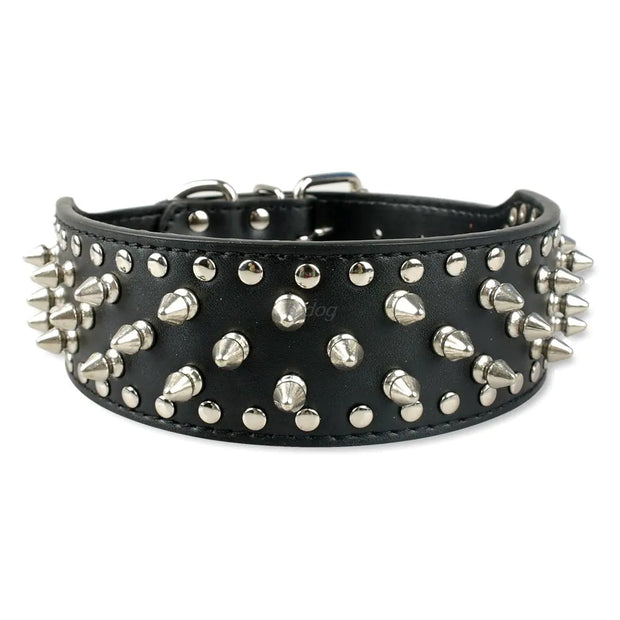Large Dog Rivet Pet Collar